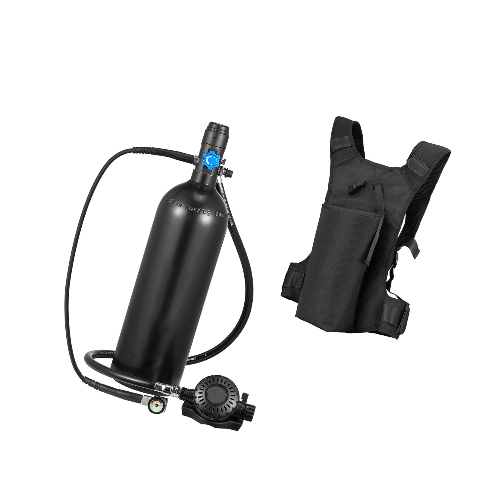 Uimoso Mini Scuba Tank 1.9L Portable Diving Equipment with Backpack for 30-35min