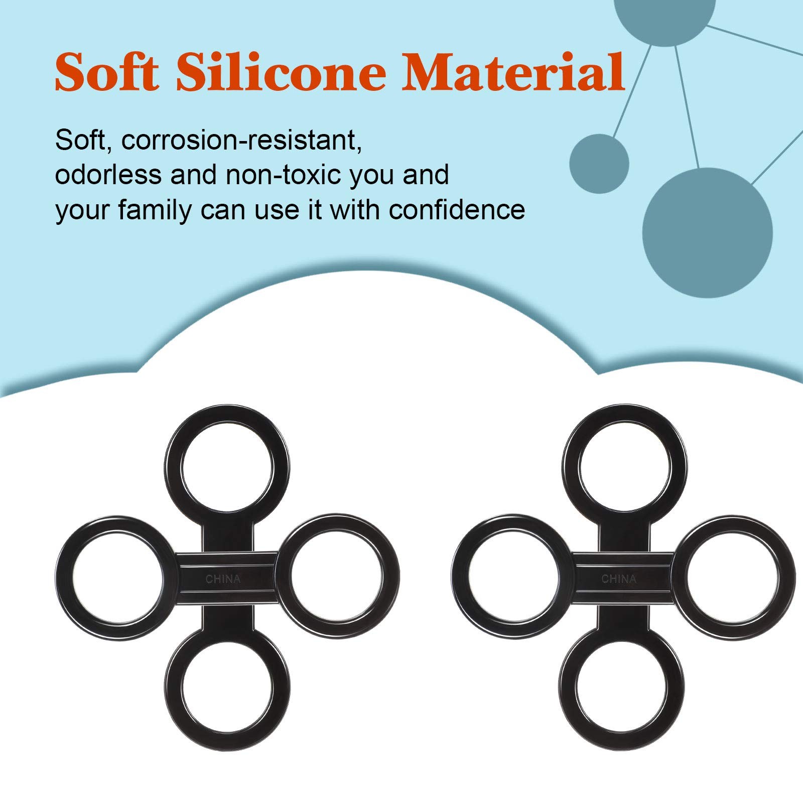 Weewooday 12 Pieces Scuba Diving Snorkel Keeper Silicone Snorkel Clip for Mas…