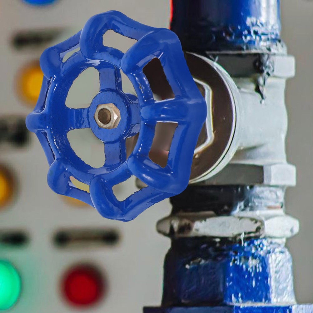 5Pcs Iron Gate Valve Handwheel for Outdoor Faucet Replacement Blue