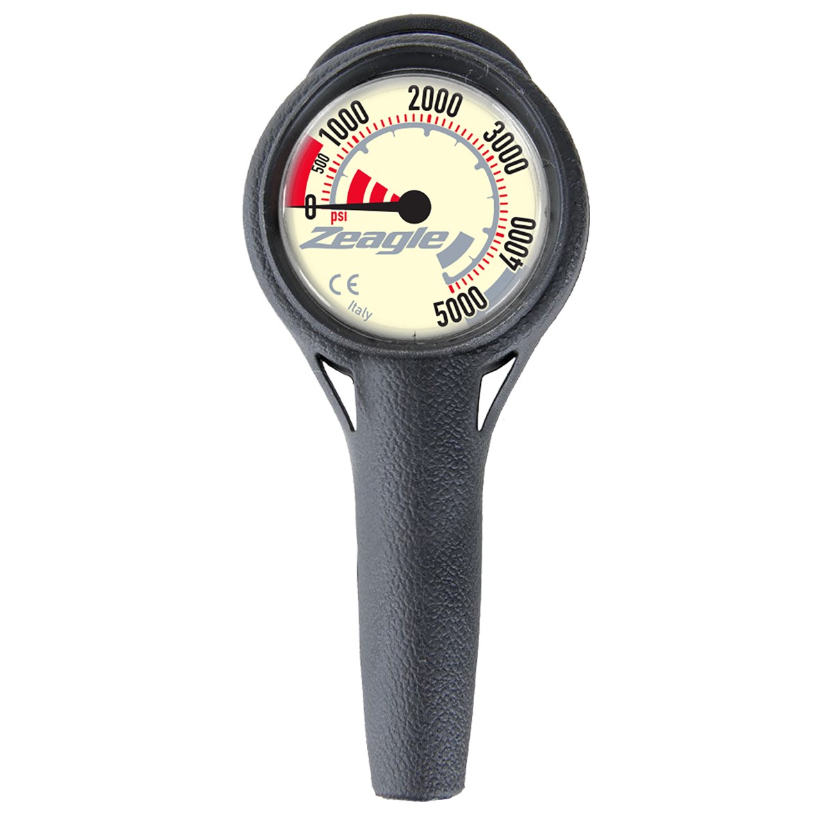 Zeagle Single Gauge – 5000psi 32″ Black Hose – Double PSI – Top Quality