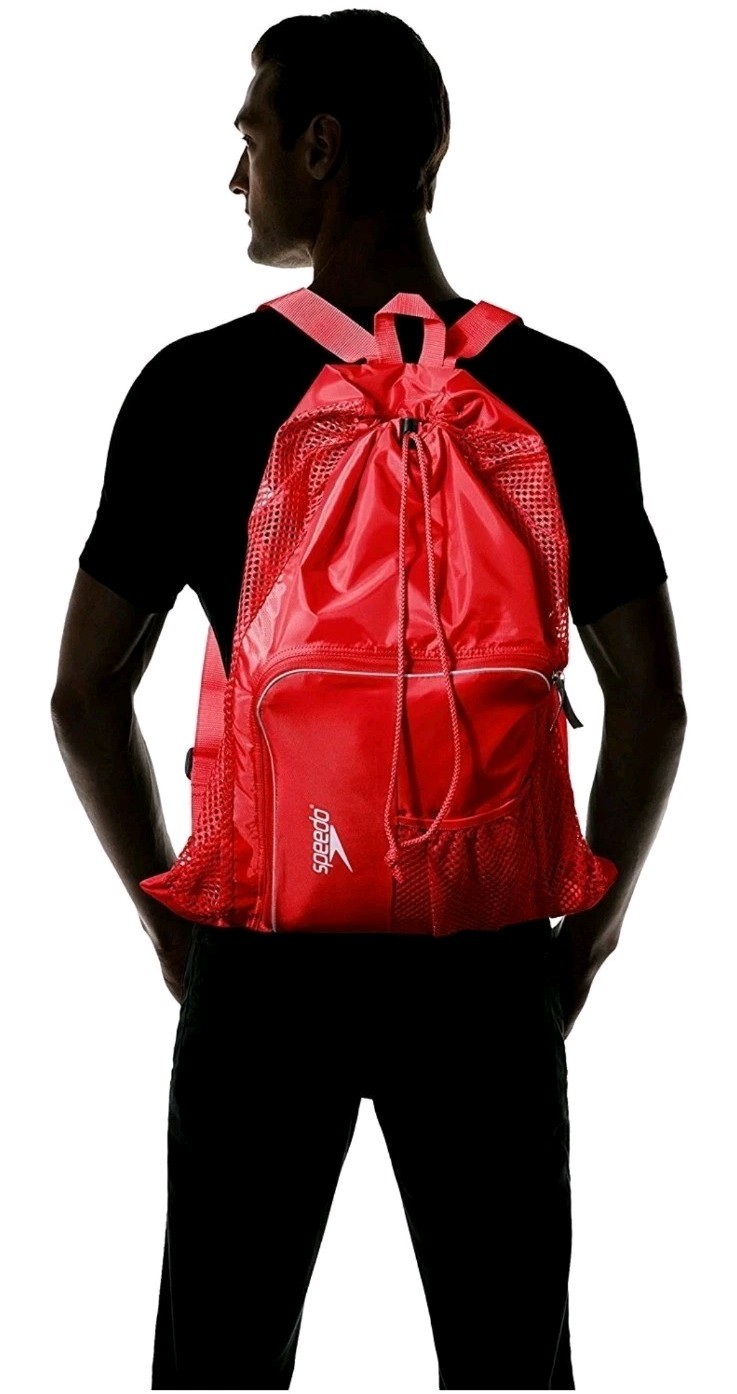 Speedo Formula One Mesh Equipment Bag Backpack Drying Shoulder Straps