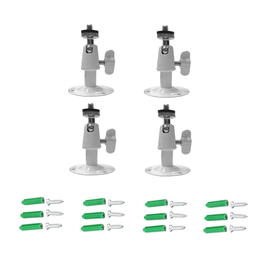 Camera Bracket Mount Pack of 4 Metal Outdoor/Indoor Use Security White