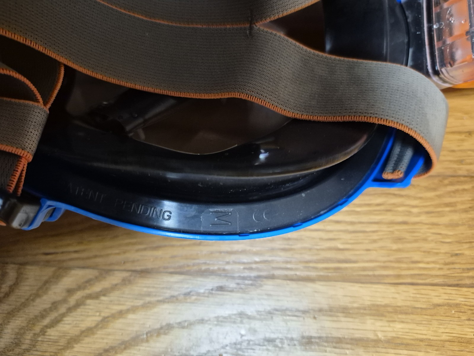 Ocean Reef ARIA QR+ Full Face Snorkeling Mask, Blue, Small/Medium Used