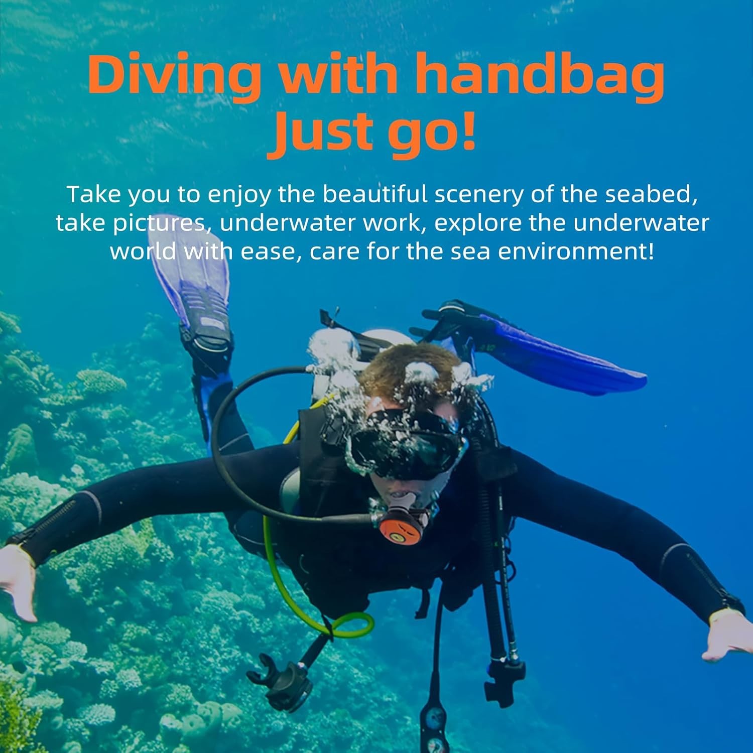 GOYOJO Diving Ventilator Rechargeable Scuba Diving System for Diving Fishing Q5