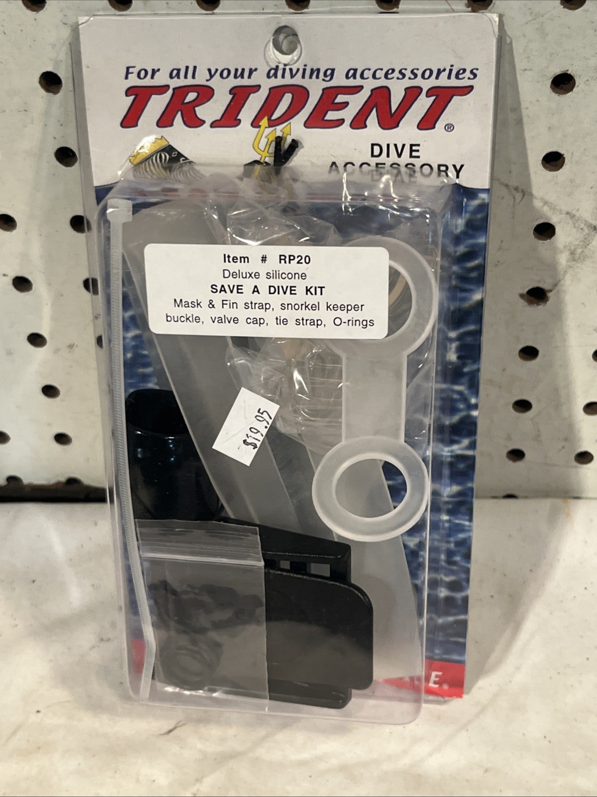 Trident Deluxe Save A Dive Kit Mask Fin Strap Snorkel Keeper Orings