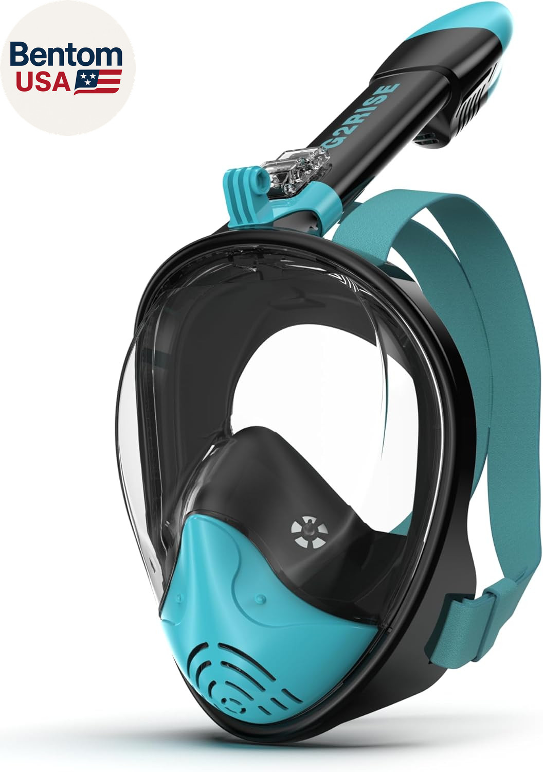Full Face Snorkel Mask Adults Snorkeling Set Gear for Kids with Detachable Camer