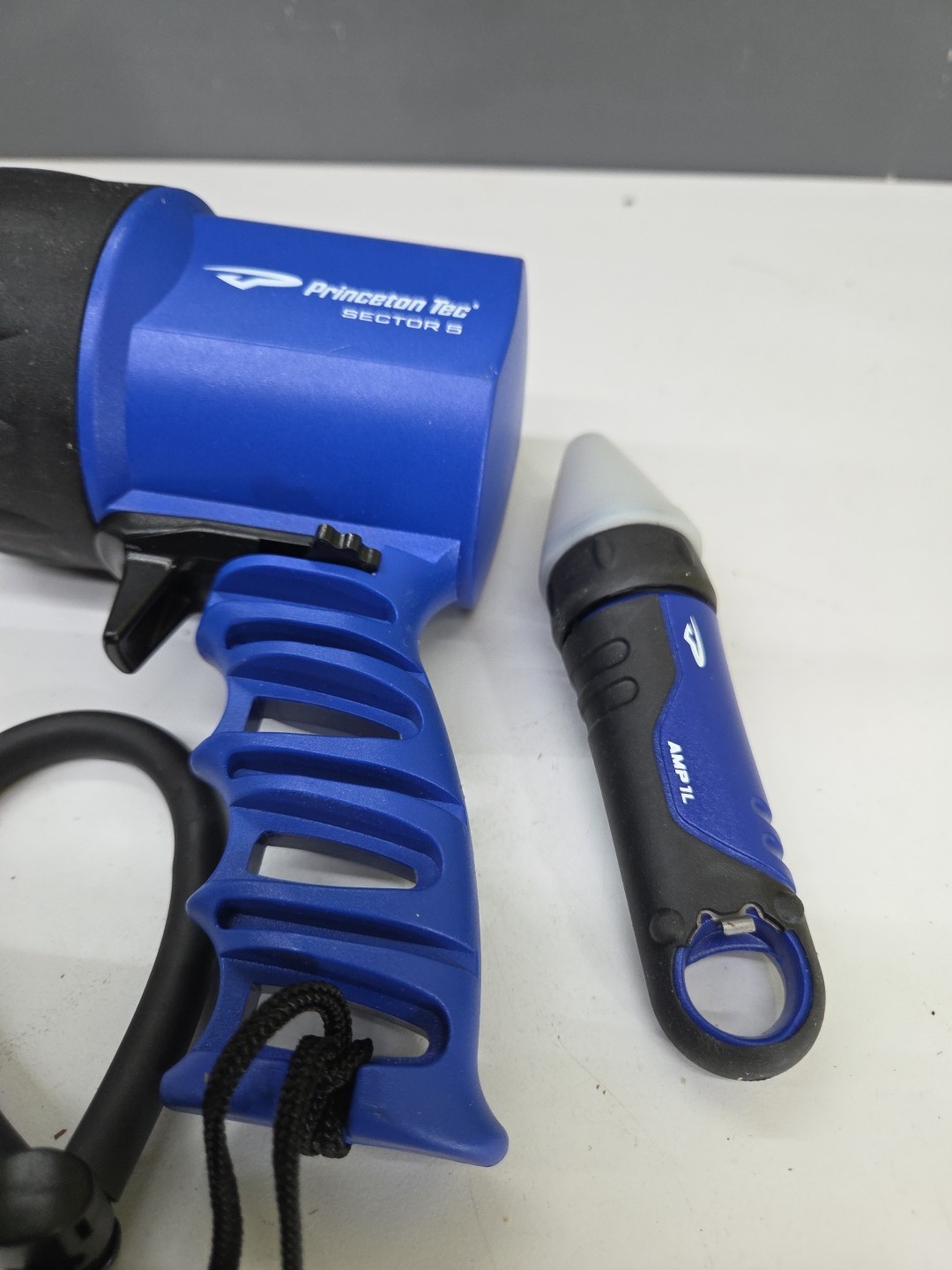 Flashlight And Princeton Tec AMP 1L With Cone and Bottle Opener
