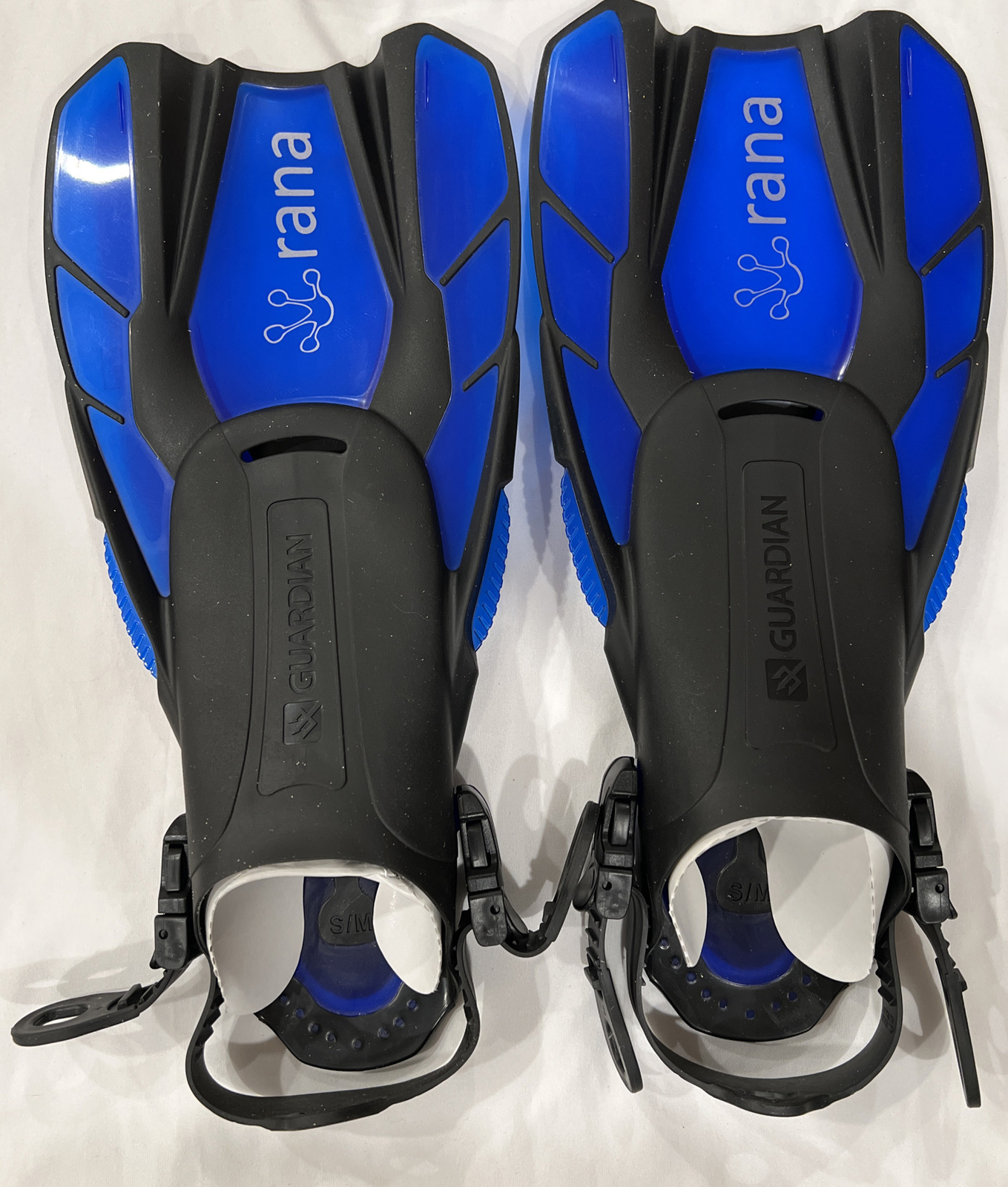 Guardian Marine Gear Snorkeling Flippers Aquatic Adult Size S/M Compact Fins NWT