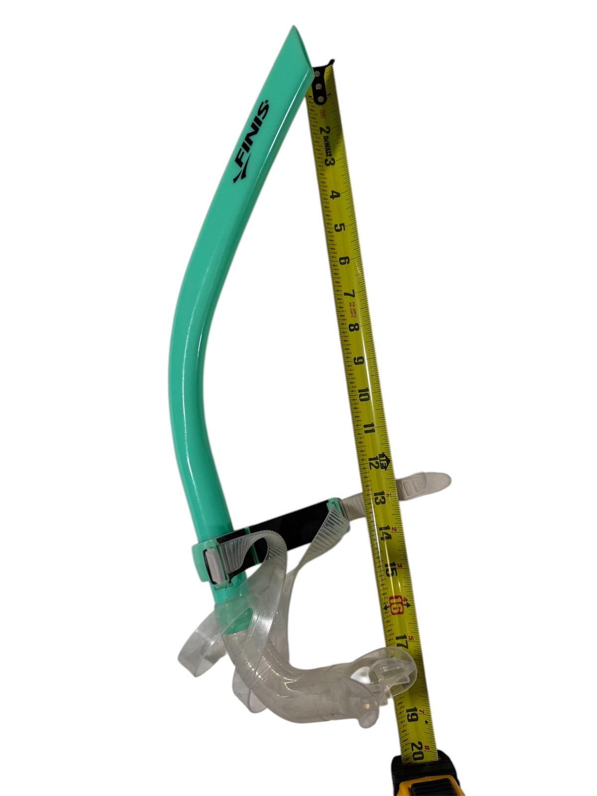 FINIS Glide Center-Mount Swim Snorkel – Adult Teal Training Snorkel – Adjustable