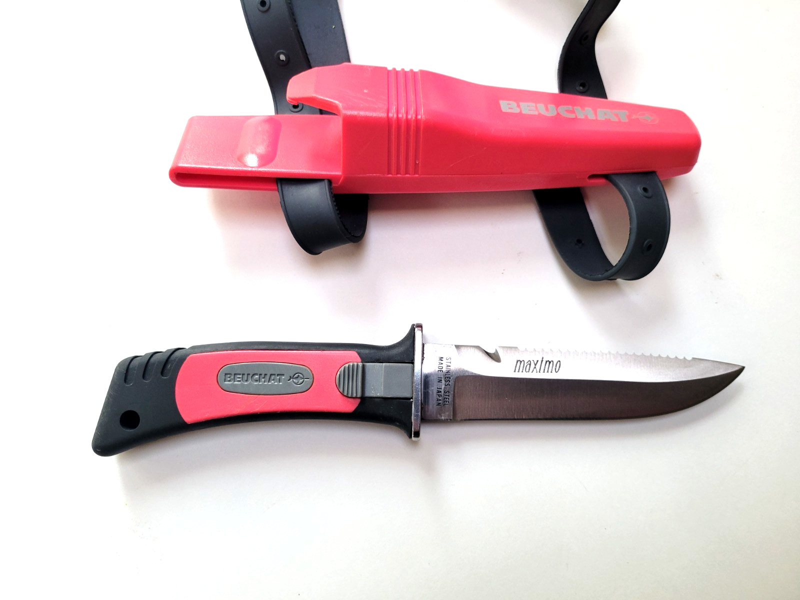 Beuchat Scuba Knife Maximo Sheath & Straps