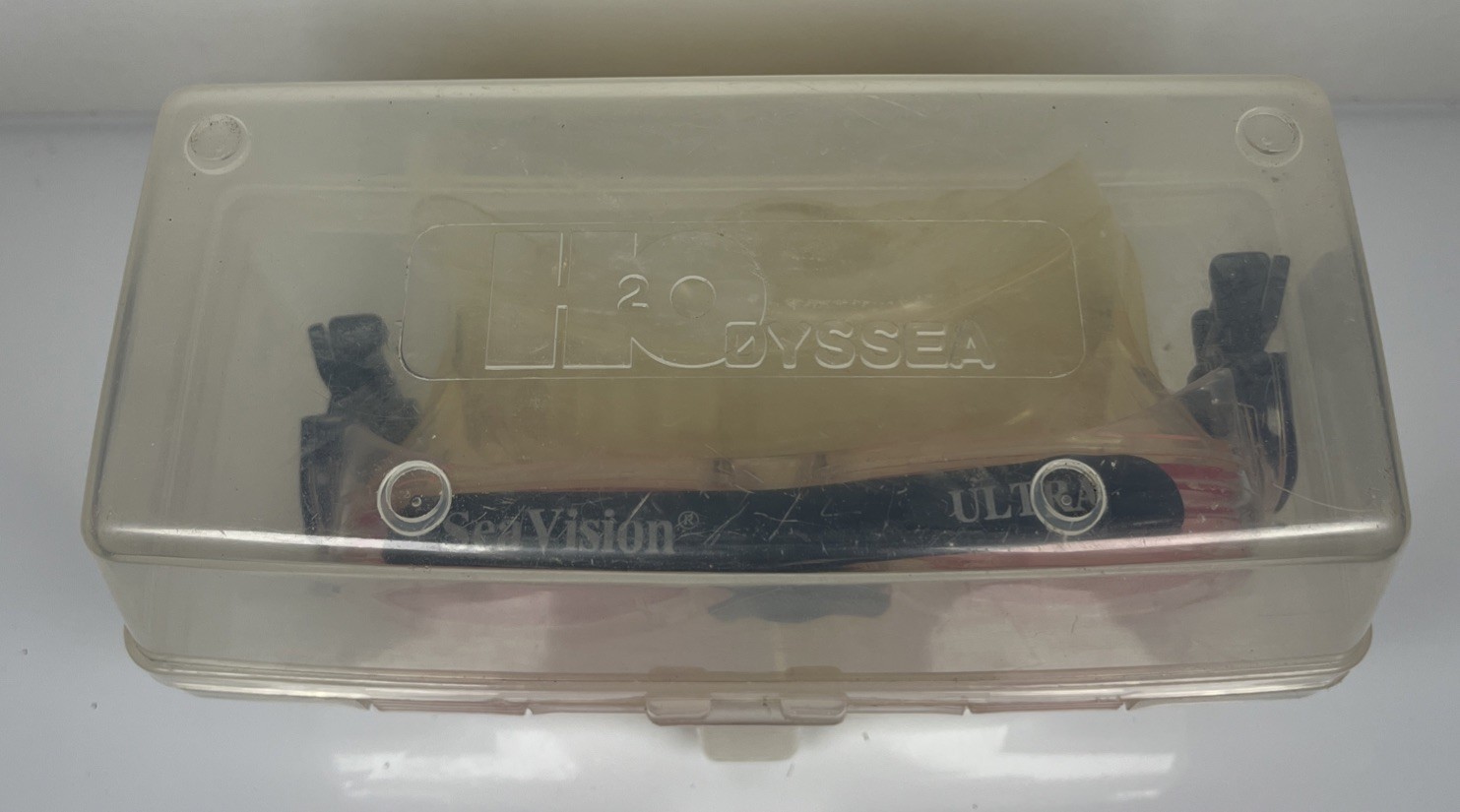 SeaVision Scuba Diving Mask Goggles Pink Tinted Lens With Clear Frame In Box