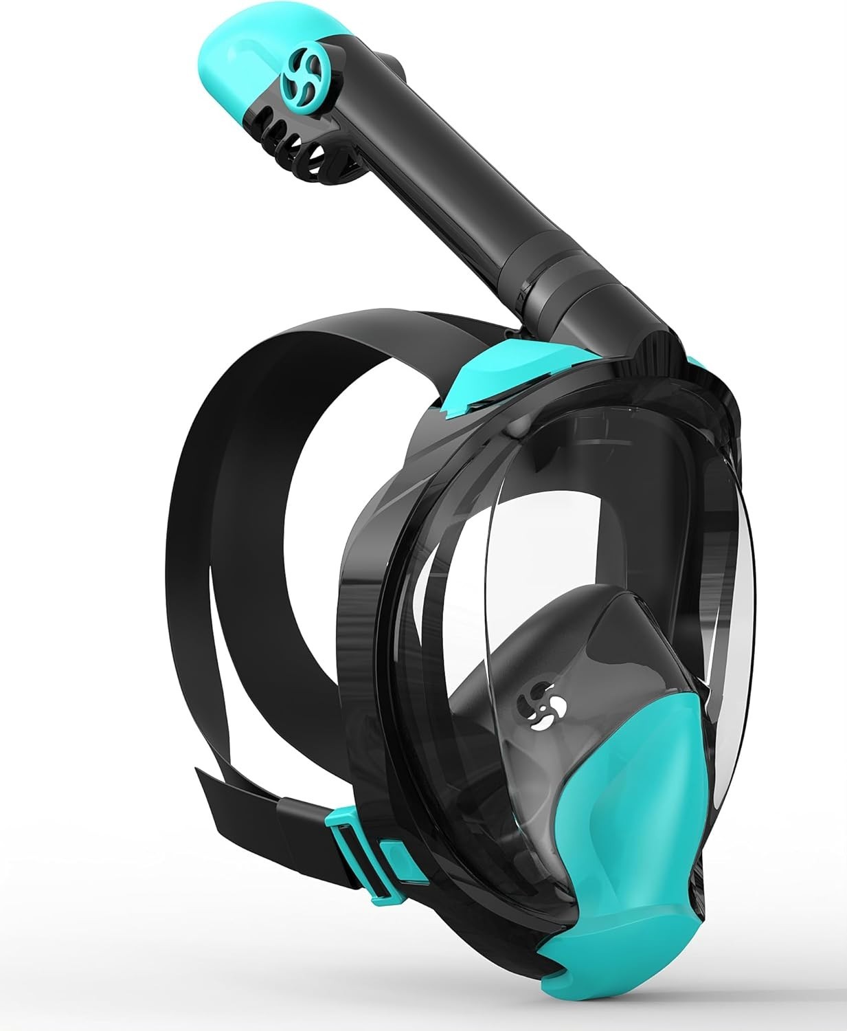 Full Face Snorkel Mask Adult DryTop Snorkeling Gear & Camera Mount Foldable L/XL