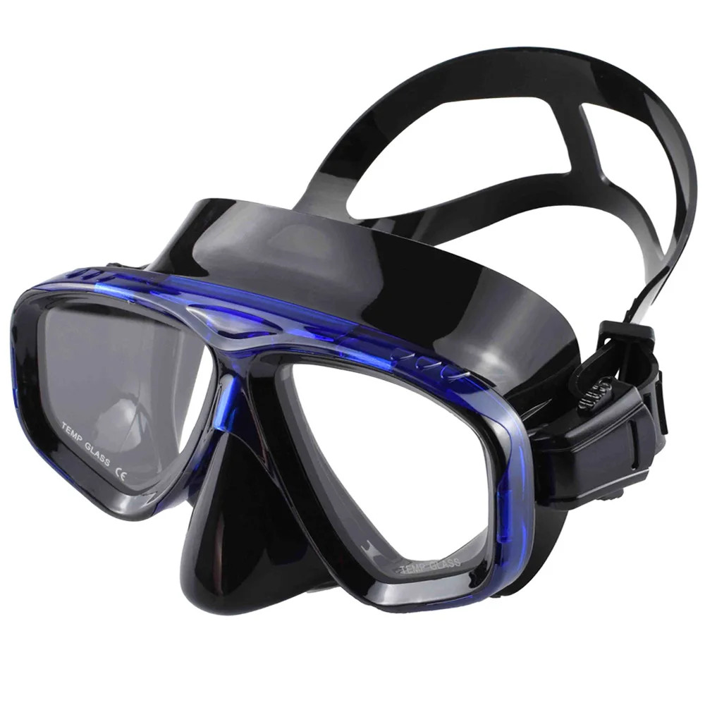 Panoramic Snorkel Mask Tempered Glass Lens Silicone Seal Summer Beach Fun Gift