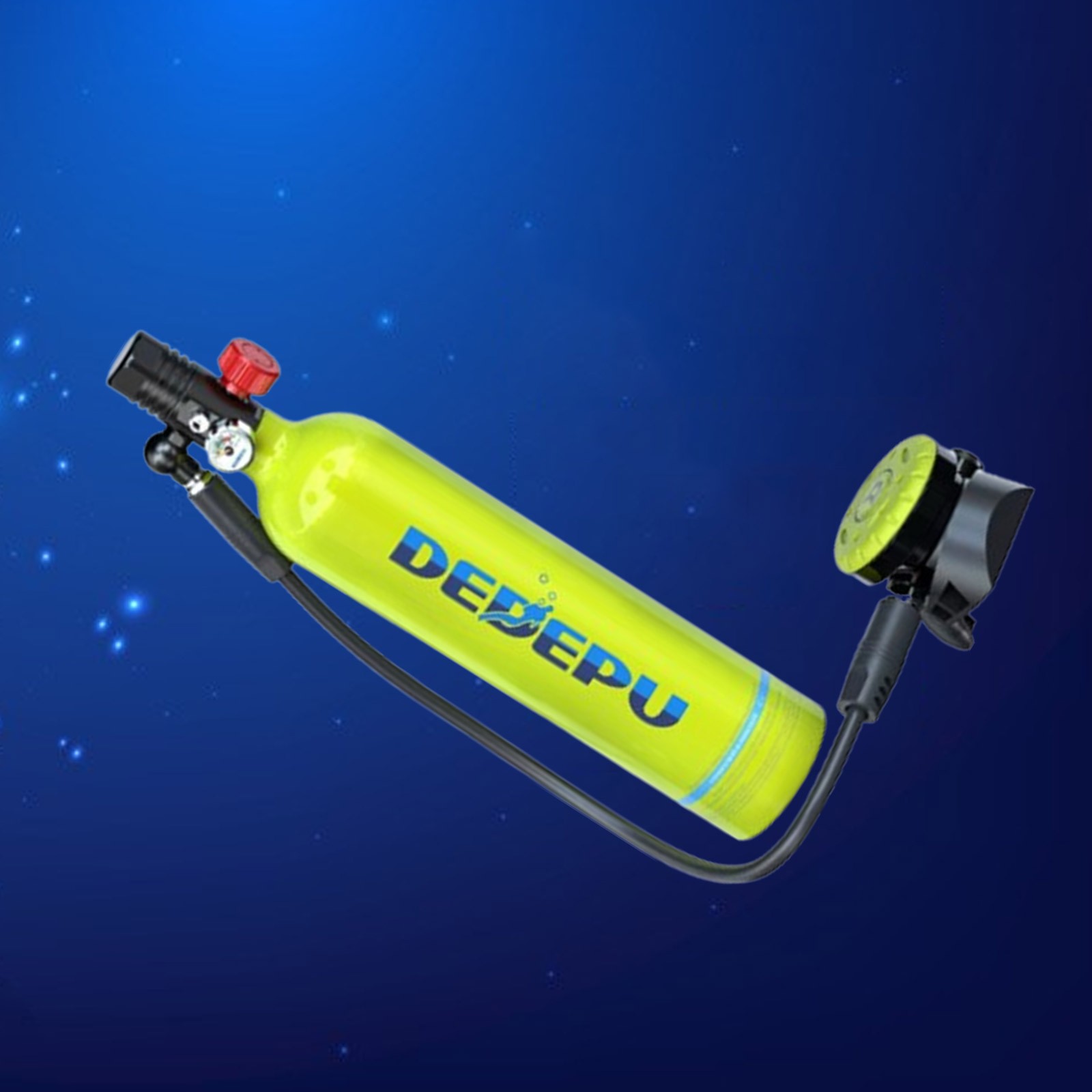 DEDEPU Scuba Diving Kit Full Face Snorkel Mask 1L Air Oxygen Tank Underwater US