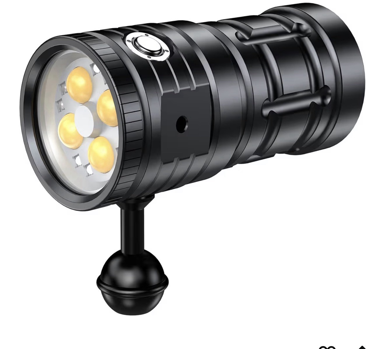 Dive Light for Underwater Photography, 5500Lumens Super Bright Diving Flashlight