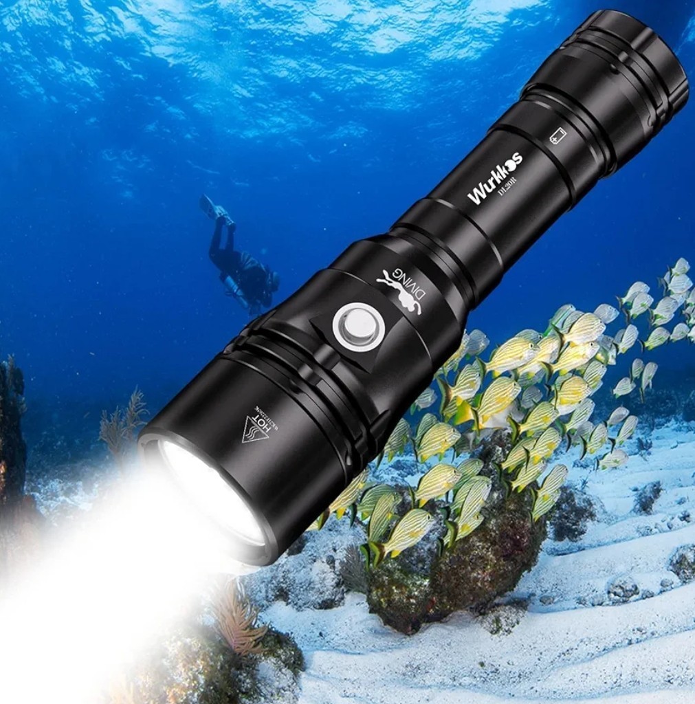 Wurkkos DL20R Diving Flashlight 3200 Lumen Dive Light 100M Scuba Dive Light I…