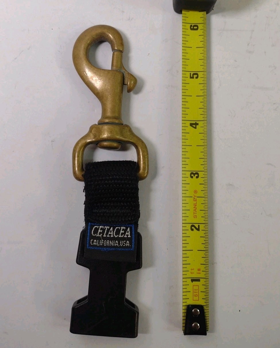 Cetacea Branded High Force Scuba Diving Brass Swivel Hook Vintage Female Clip