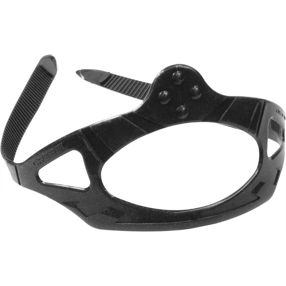 Cressi Silicone Mask Strap, BLACK