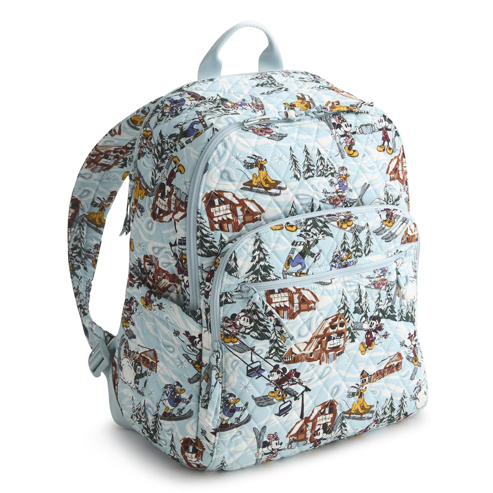 Vera Bradley 12 inches wide x 16 high x 8 deep, Ski Weekend Mickey and Friends