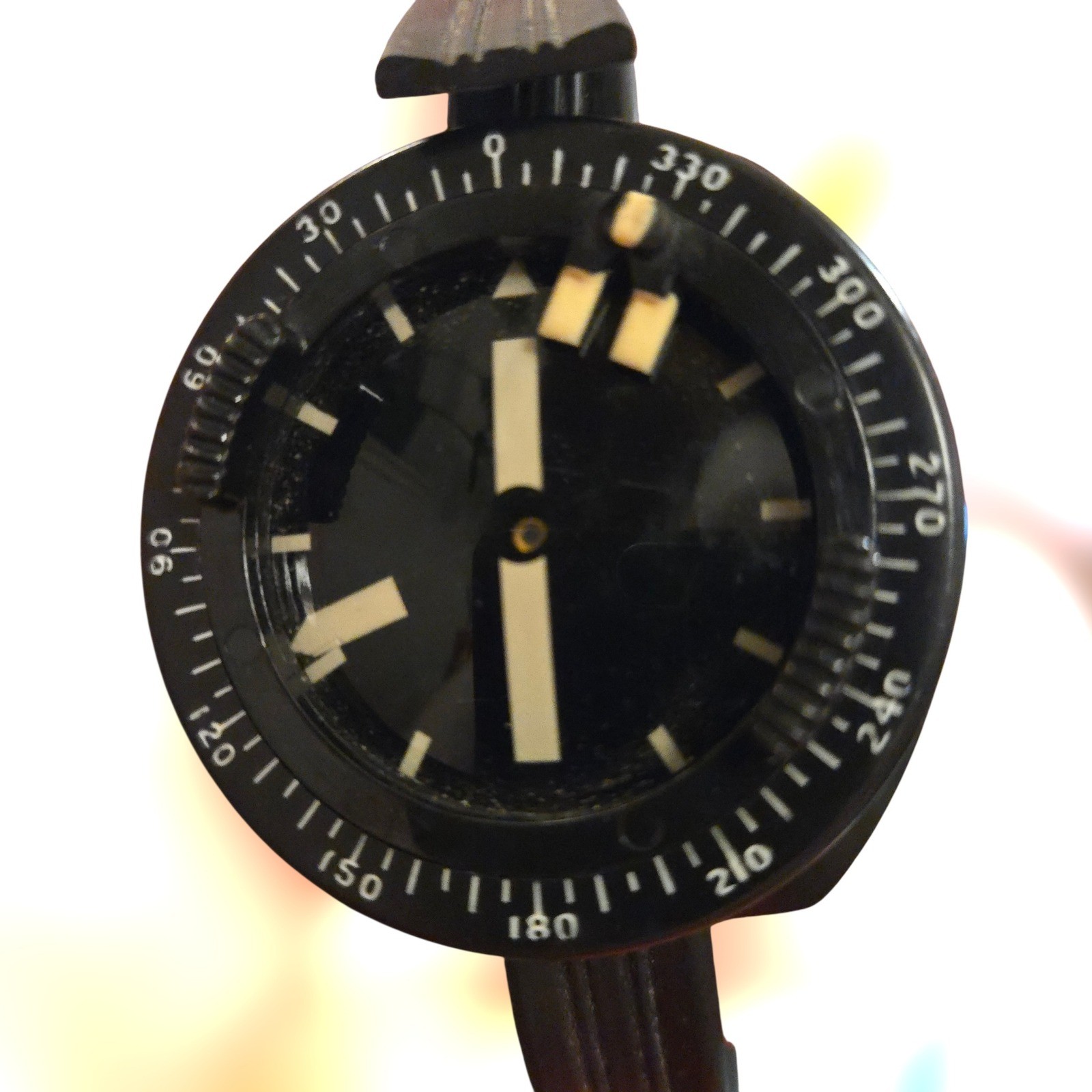 VTG Suunto Diving Wrist Compass Black Capsul Elite Manufactg Made In Finland GUC
