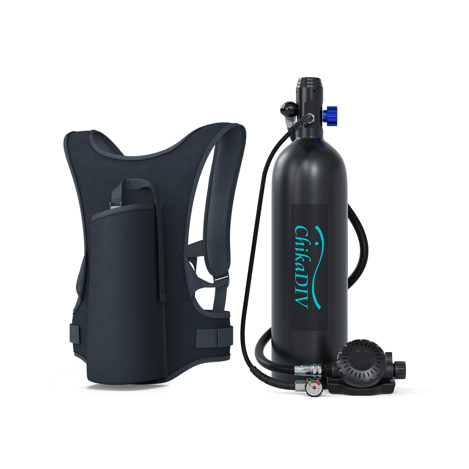 Mini Scuba Tank 1.9L Lung Tank for Adult Portable Scuba Diving Tank Kit for U…