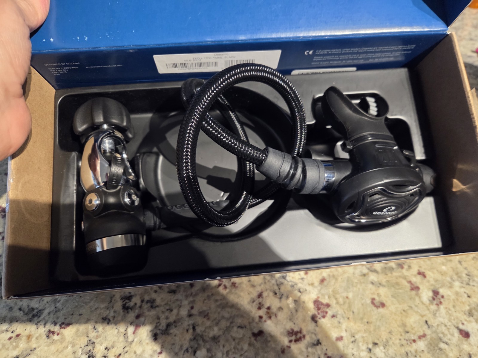 Scuba diving regulator set Oceanic Zeo FDXi Yoke 1st & 2nd stage NEW PRO
