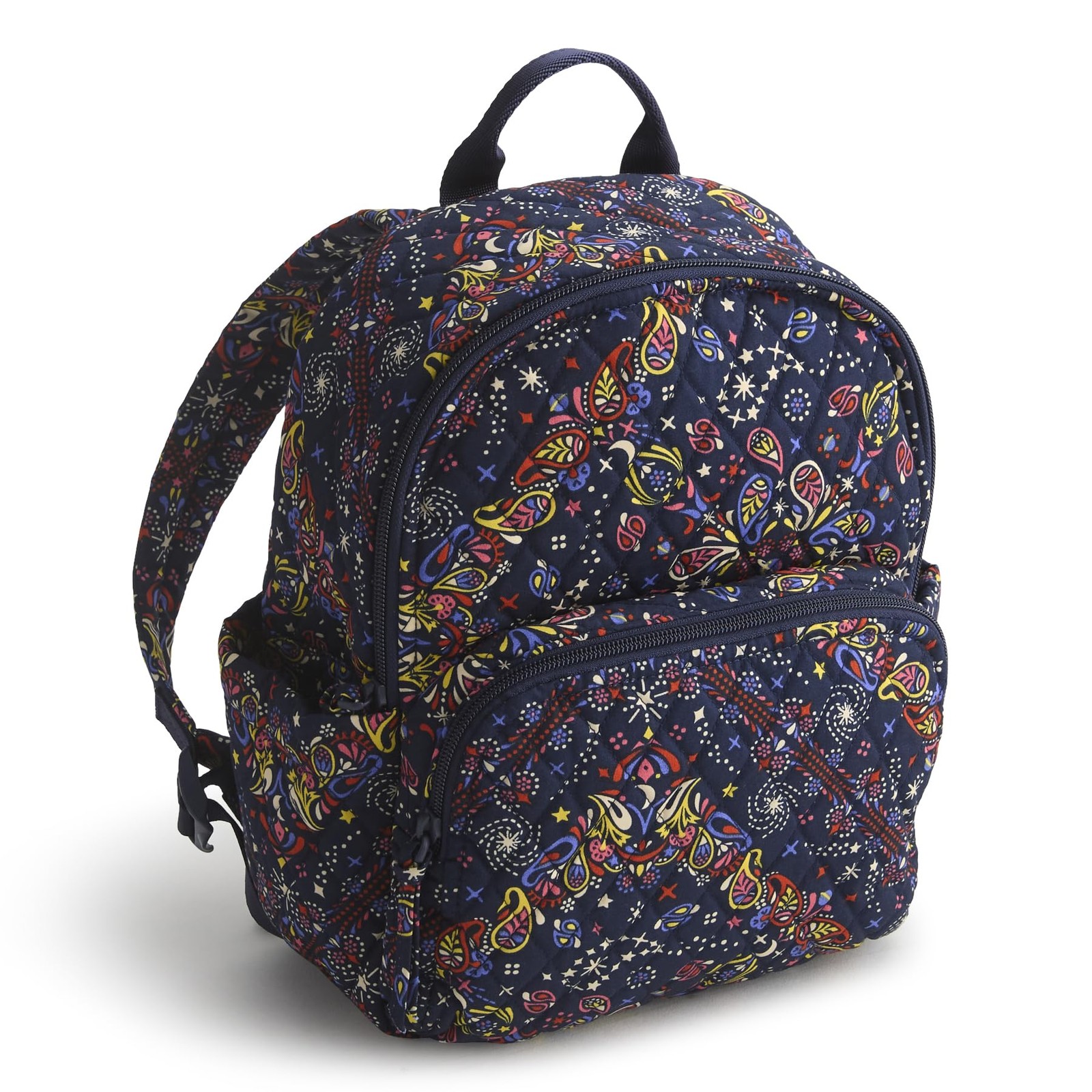 Vera Bradley Premium Cotton Small Banbury Backpack, Starry One Size, Paisley