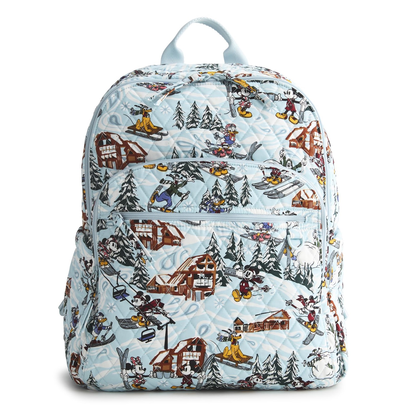 Vera Bradley 12 inches wide x 16 high x 8 deep, Ski Weekend Mickey and Friends