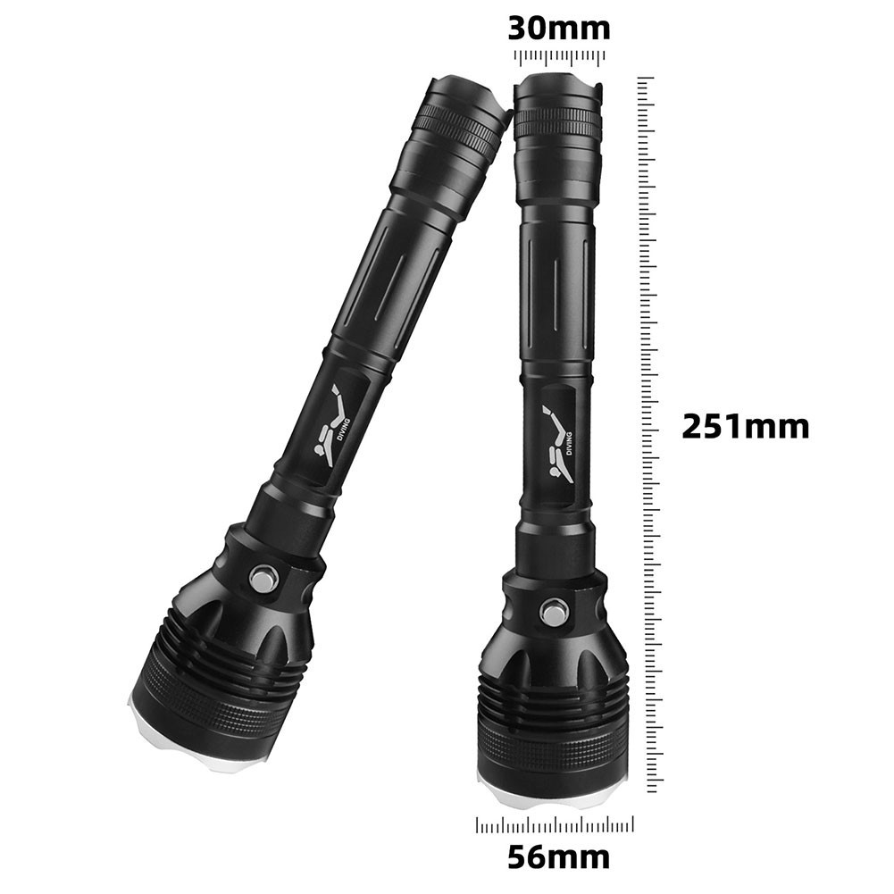 White Light Flashlight Sporting Goods Diving Flashlight Long Life