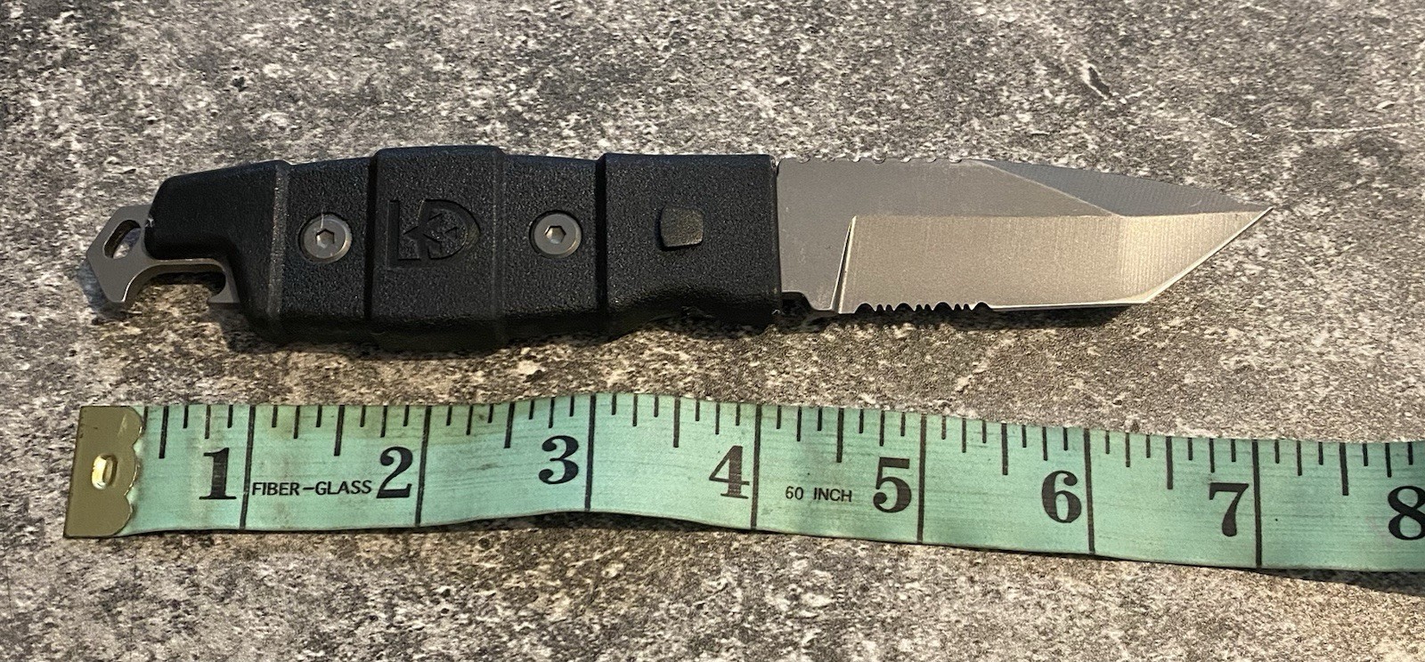 GEAR AID Buri Drop Point Utility Knife with Sheath, 3″ Blade – Black