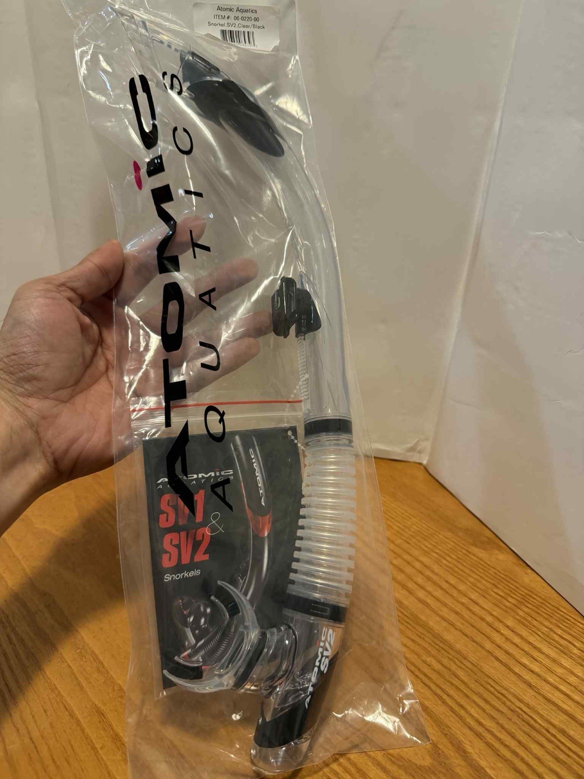 Atomic Aquatics SV2 Snorkel Clear/ Black