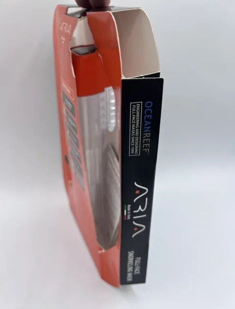 Aria – Ocean Reef – Full Face Snorkel Mask (M/L Black) – Brand New Open Package