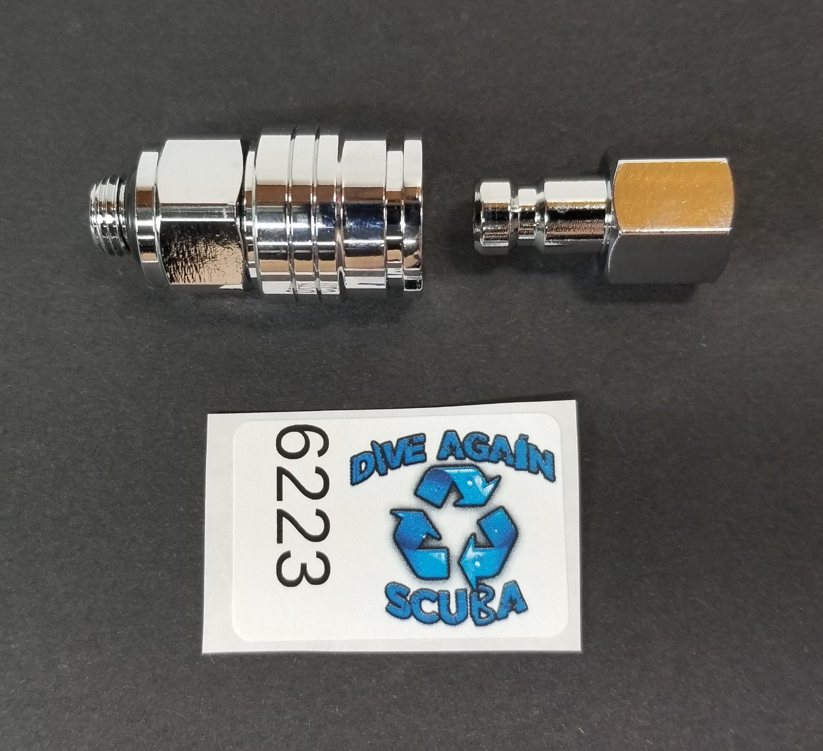 Scuba Dive Low Pressure, LP 2nd Stage Regulator Hose Quick Disconnect QD Adapter