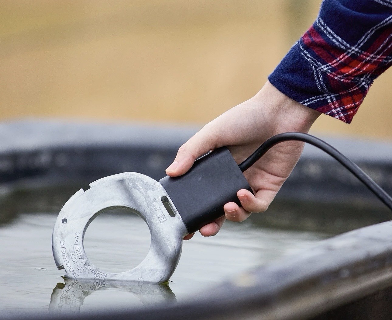 500W 120v Utility De-Icer Submergible water heater for livestock poultry