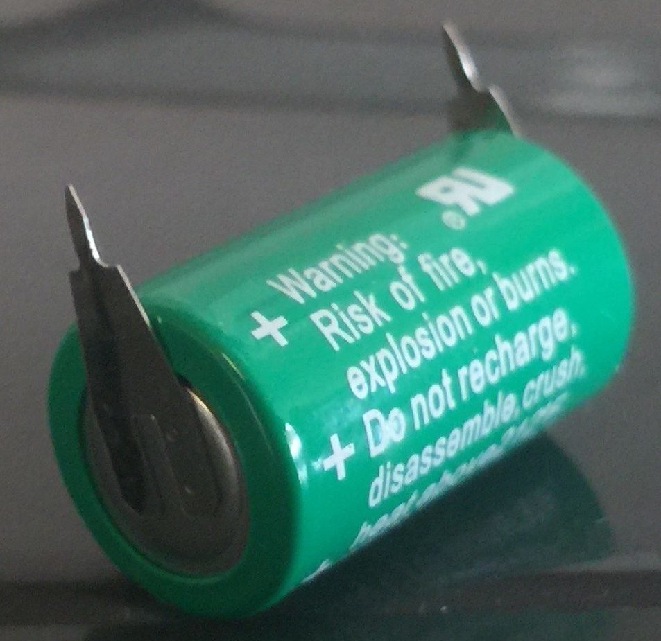 Brand New Varta CR1/2AA 3V Lithium Battery CR14250 w/ polarized solder tags