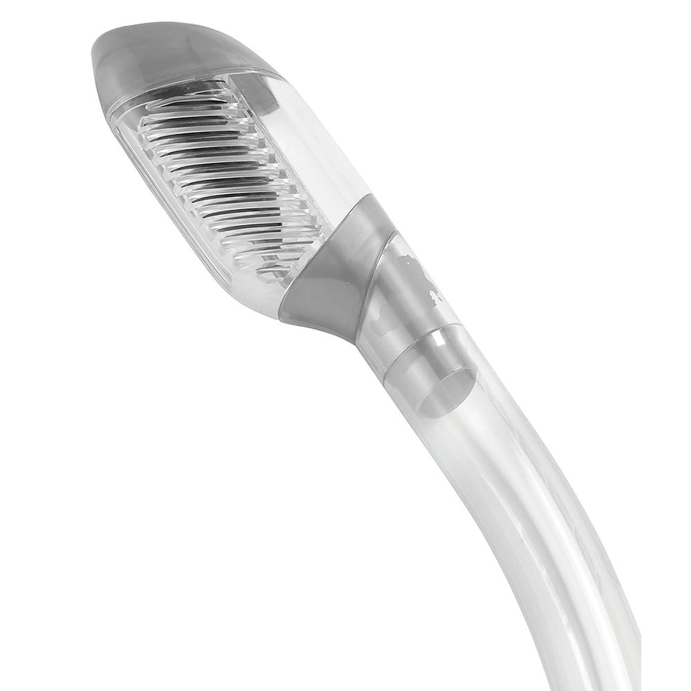 Cressi Supernova Dry Dry Snorkels, Clear/Silver