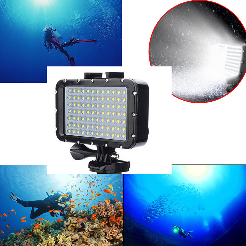 Waterproof Underwater 84 LED Video Light Diving Spot Lamp for Sport Camera