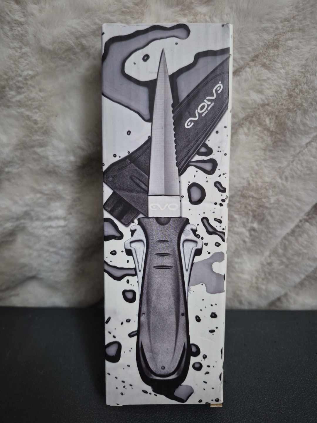 Evolve Diving Evo Stealth 9 Dive Knife 3.5″ Blade Black