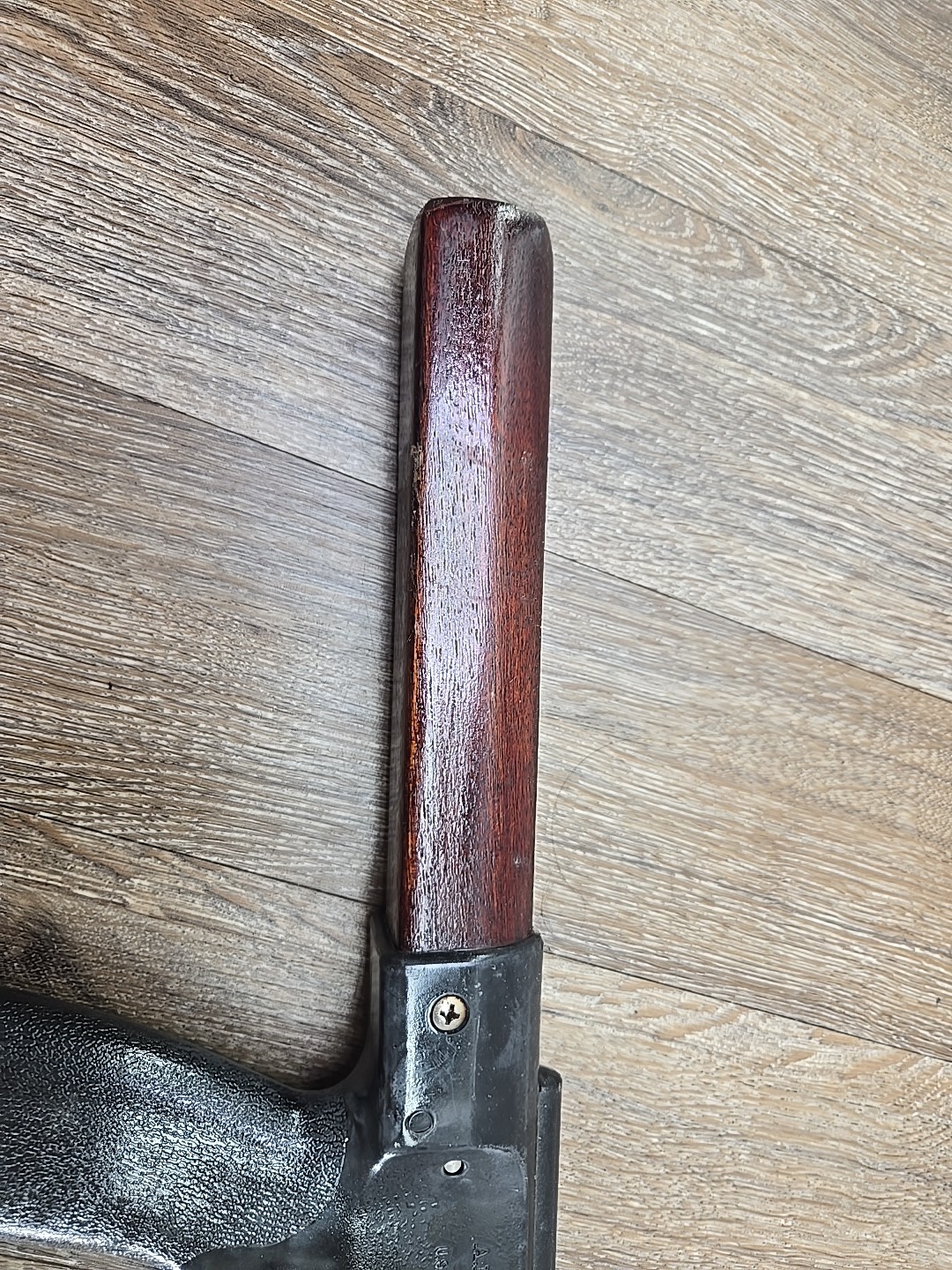 AB Biller 50″ Mahogany Wooden Shaft Spear Gun Only Vintage Wood A.B. Biller Co.