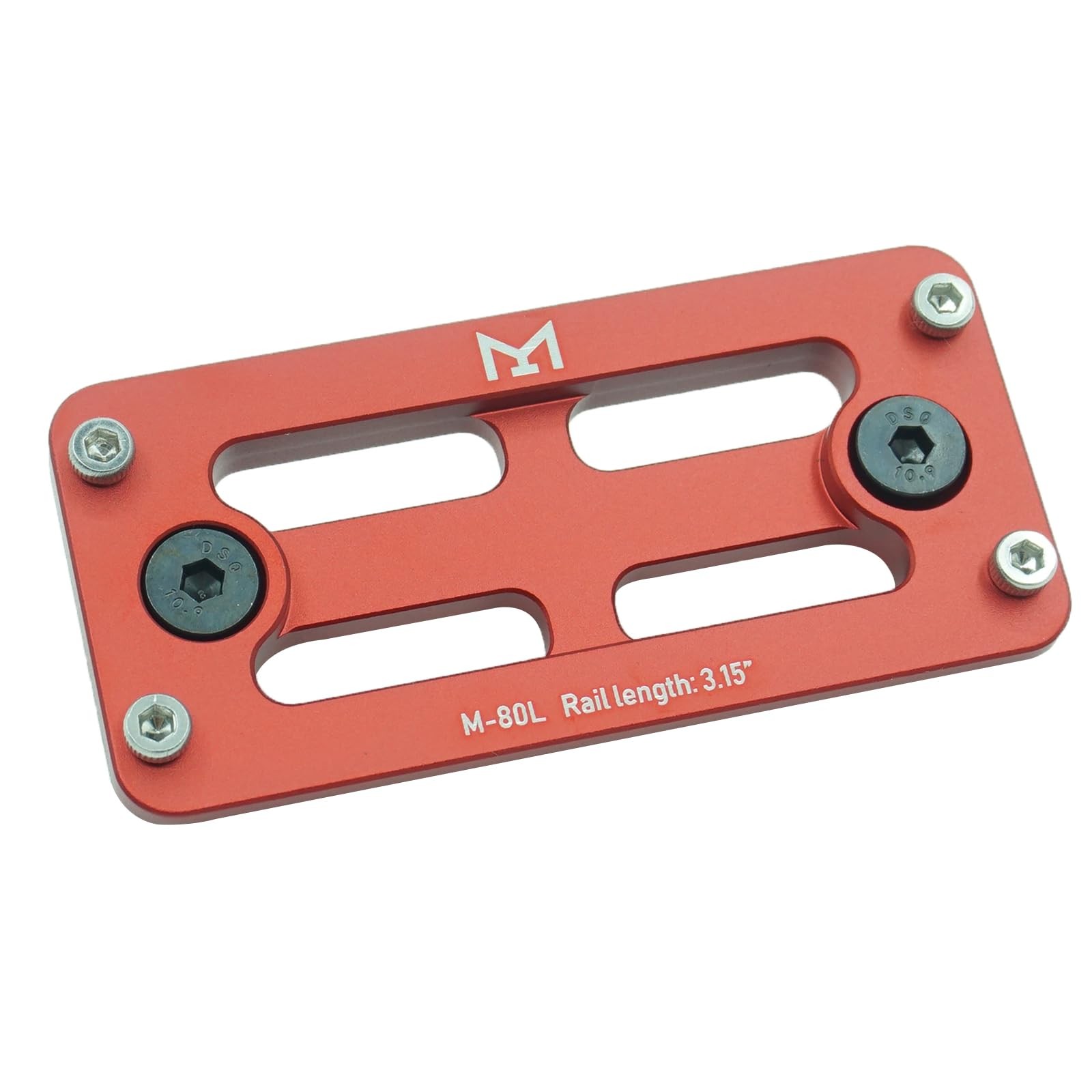 LYHgogo AR Mlok Arca Rail Tripod Ball Head Mount 3.15inx1.5inx0.26, Red