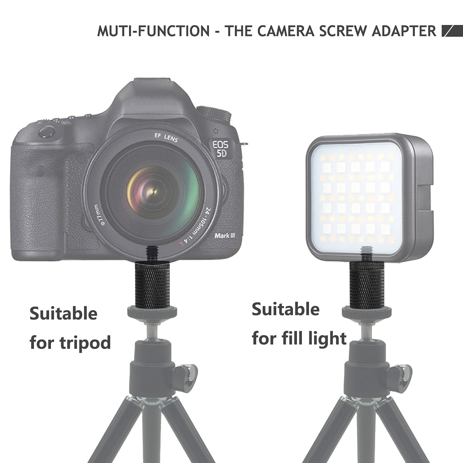 12 Pcs 1/4″ & 3/8″ Camera Screw Adapter Set – DSLR, 1/4» or 3/8», 12