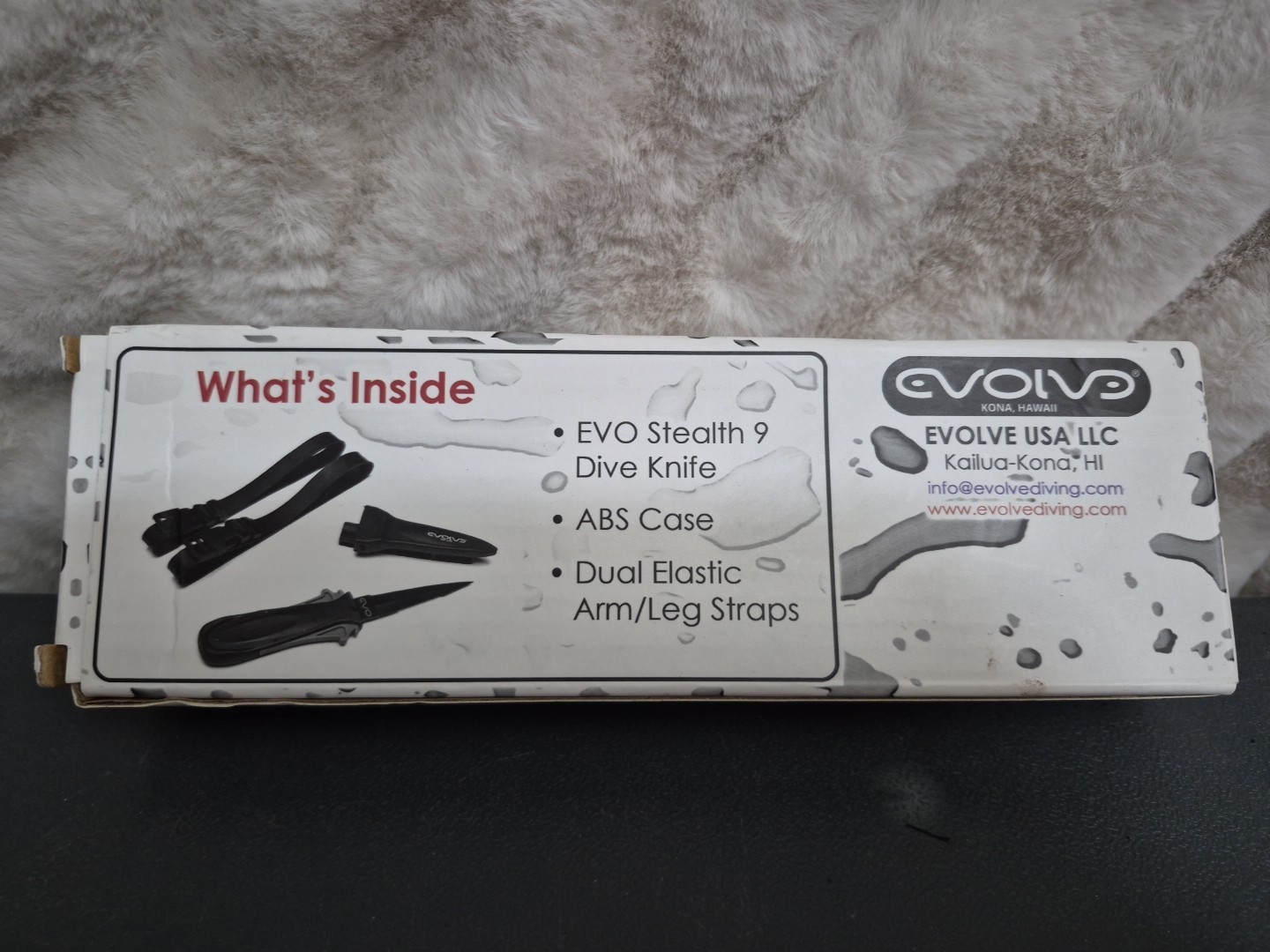 Evolve Diving Evo Stealth 9 Dive Knife 3.5″ Blade Black