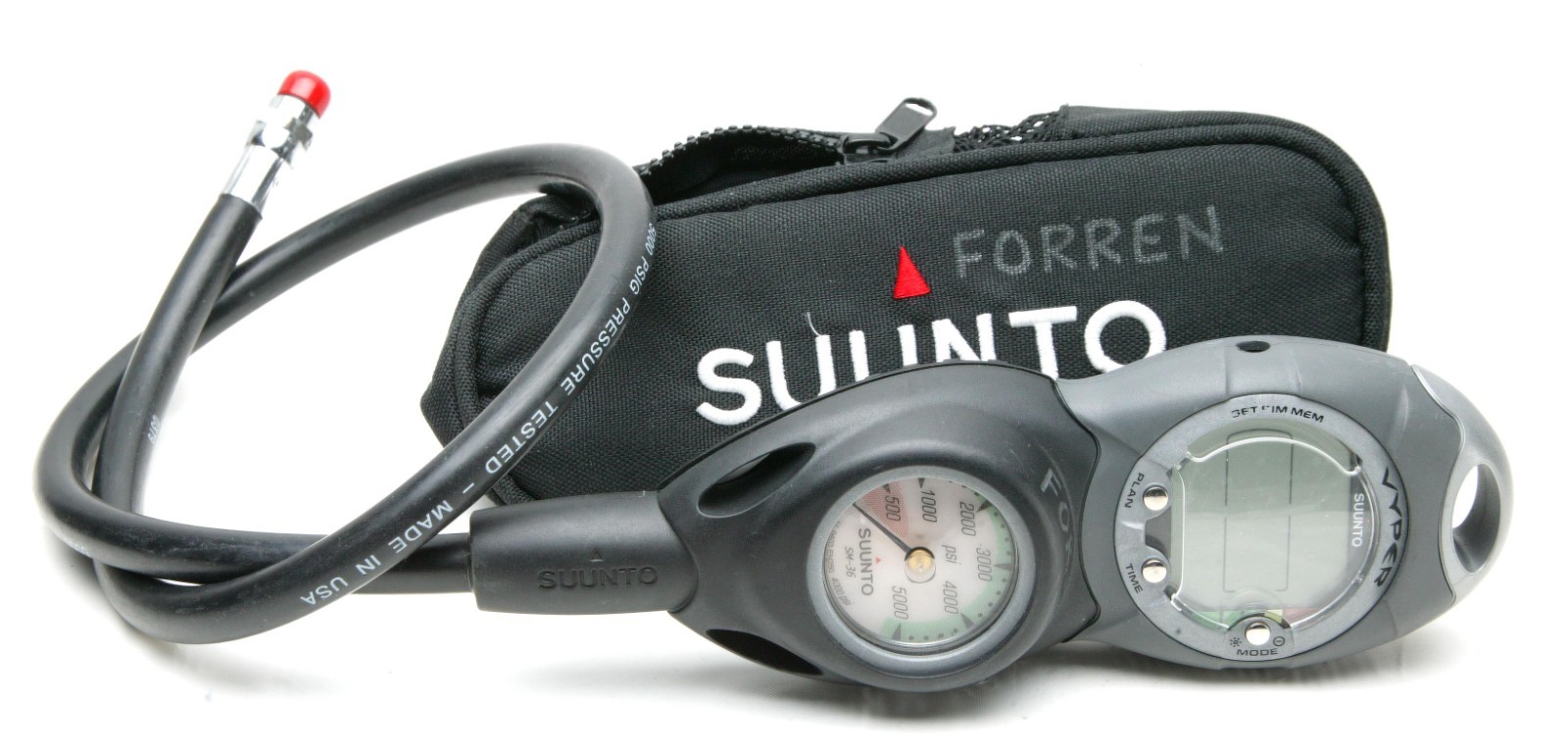 Scuba Suunto Console With Vyper Dive Computer, Pressure Gauge & 30″ Hose. Clean.
