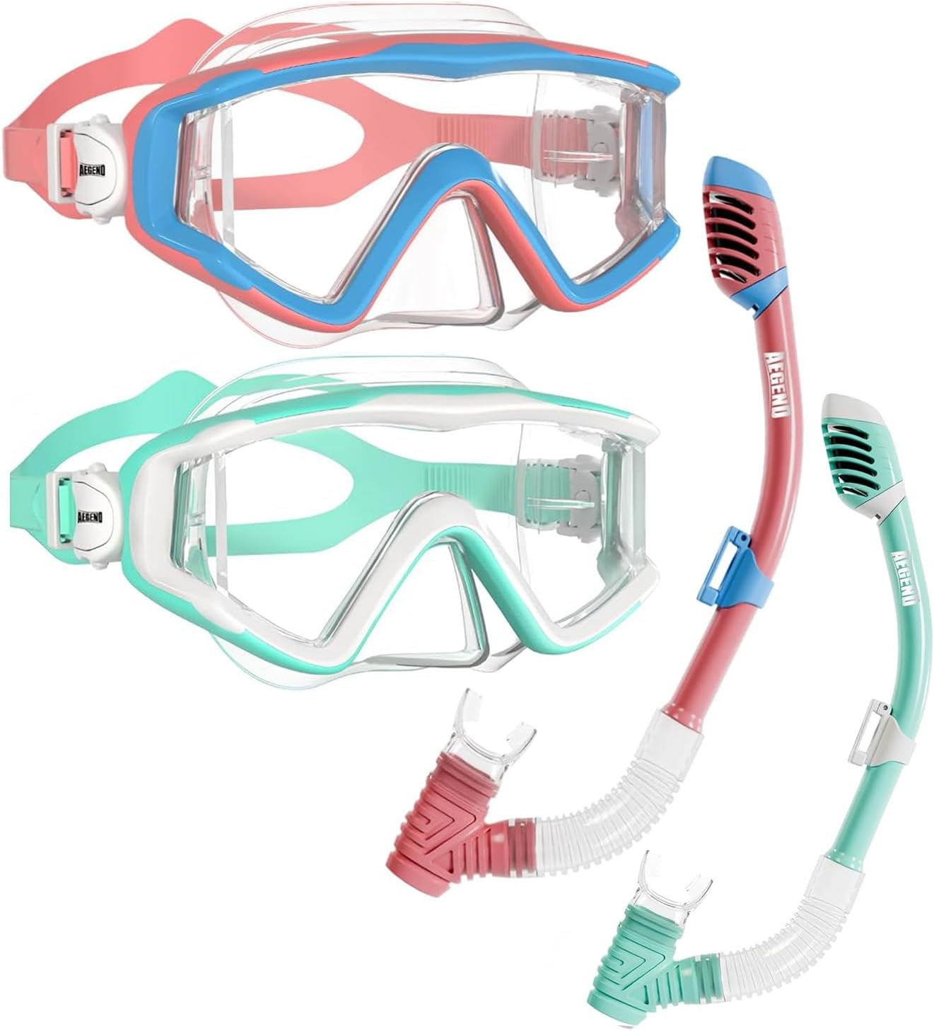 Snorkeling Gear for Adults Youth Kids, Snorkel Mask with Top Dry Valve – Panoram