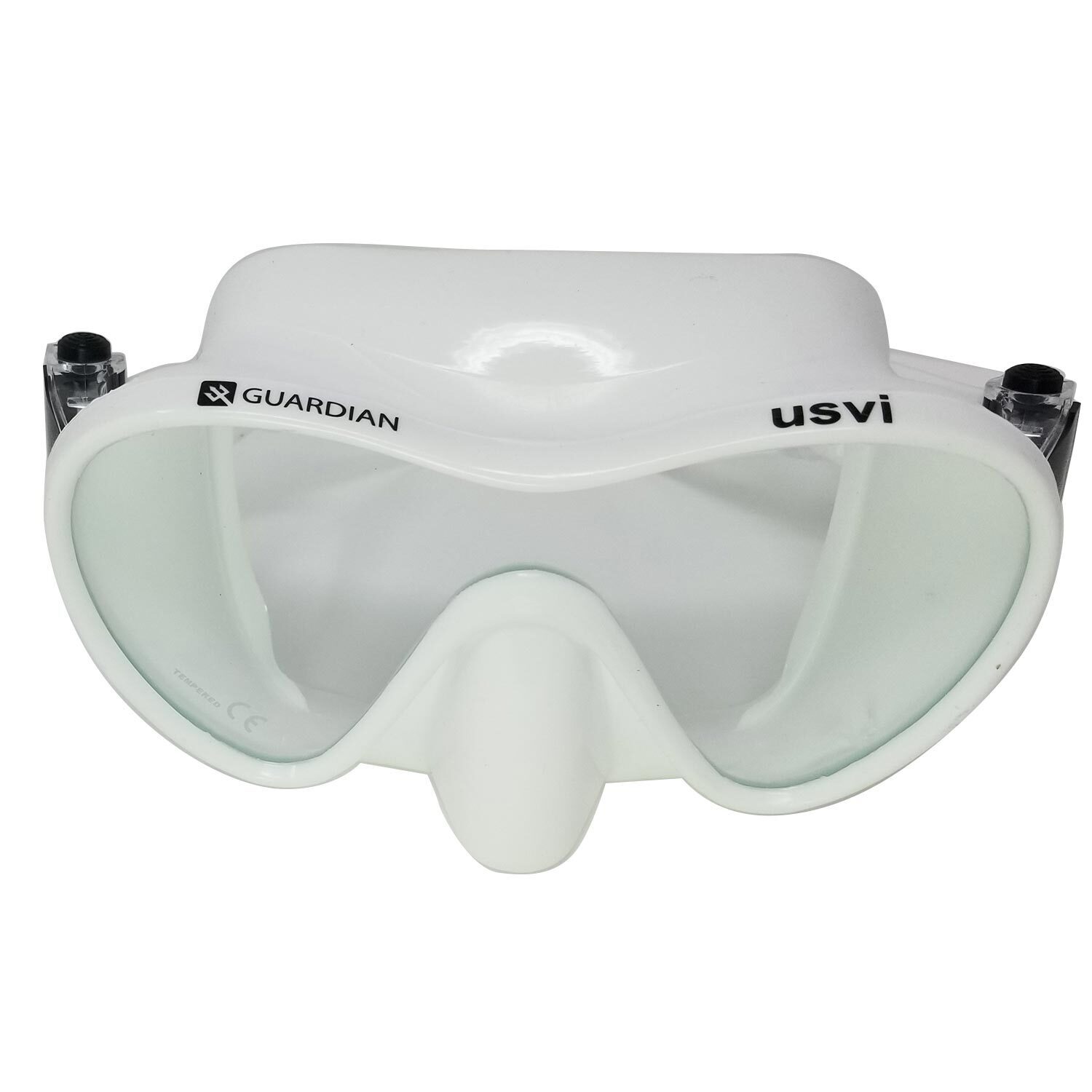Guardian USVI Pro Scuba & Snorkel Frameless Silicone White Dive Mask Adult Size