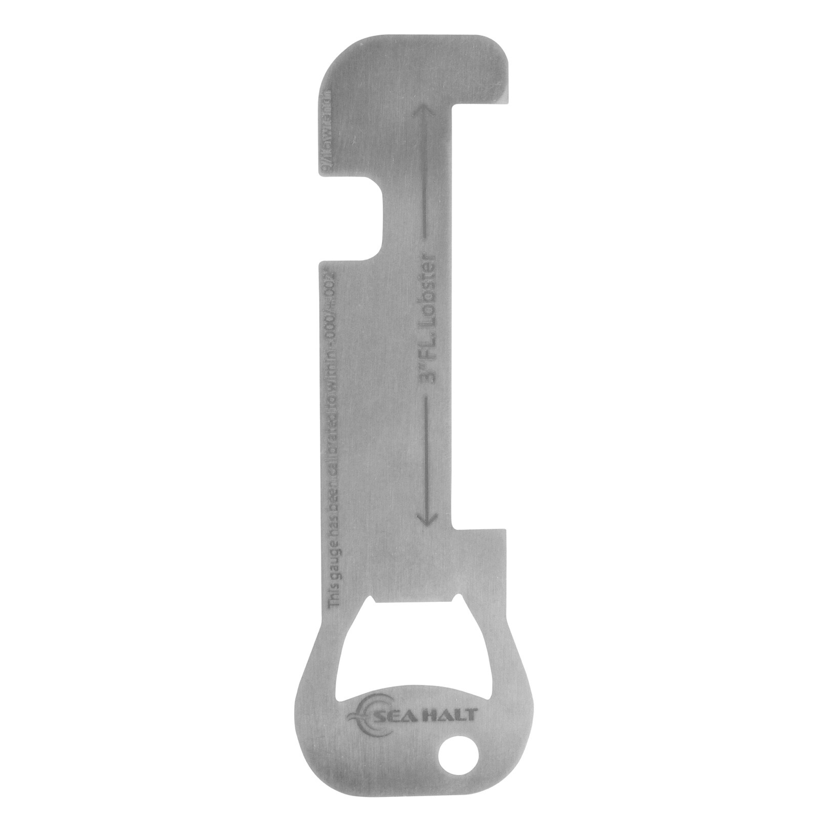 QTY1 Precision 3” FL lobster fishing gauge marine Stainless Steel Sea Halt V8003