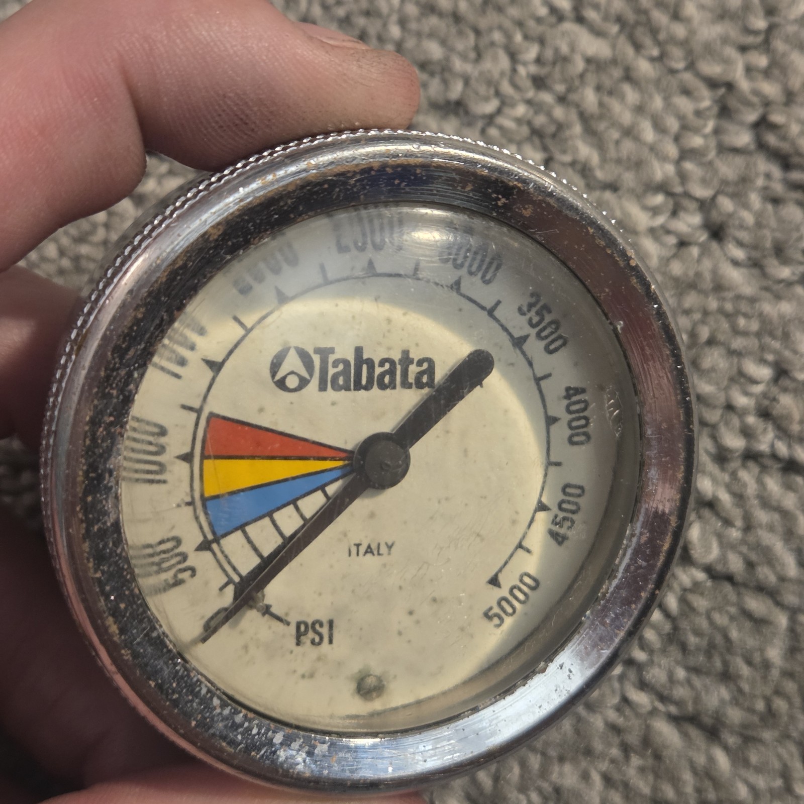 Tusa SPG Scuba Dive Air Gauge – 2.5″ Tabata For Regulator – Tested & Working
