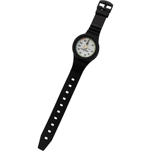 Cressi Wrist Band Depth Gauge with Rubber Housing for Scuba Diving (KC1760130)