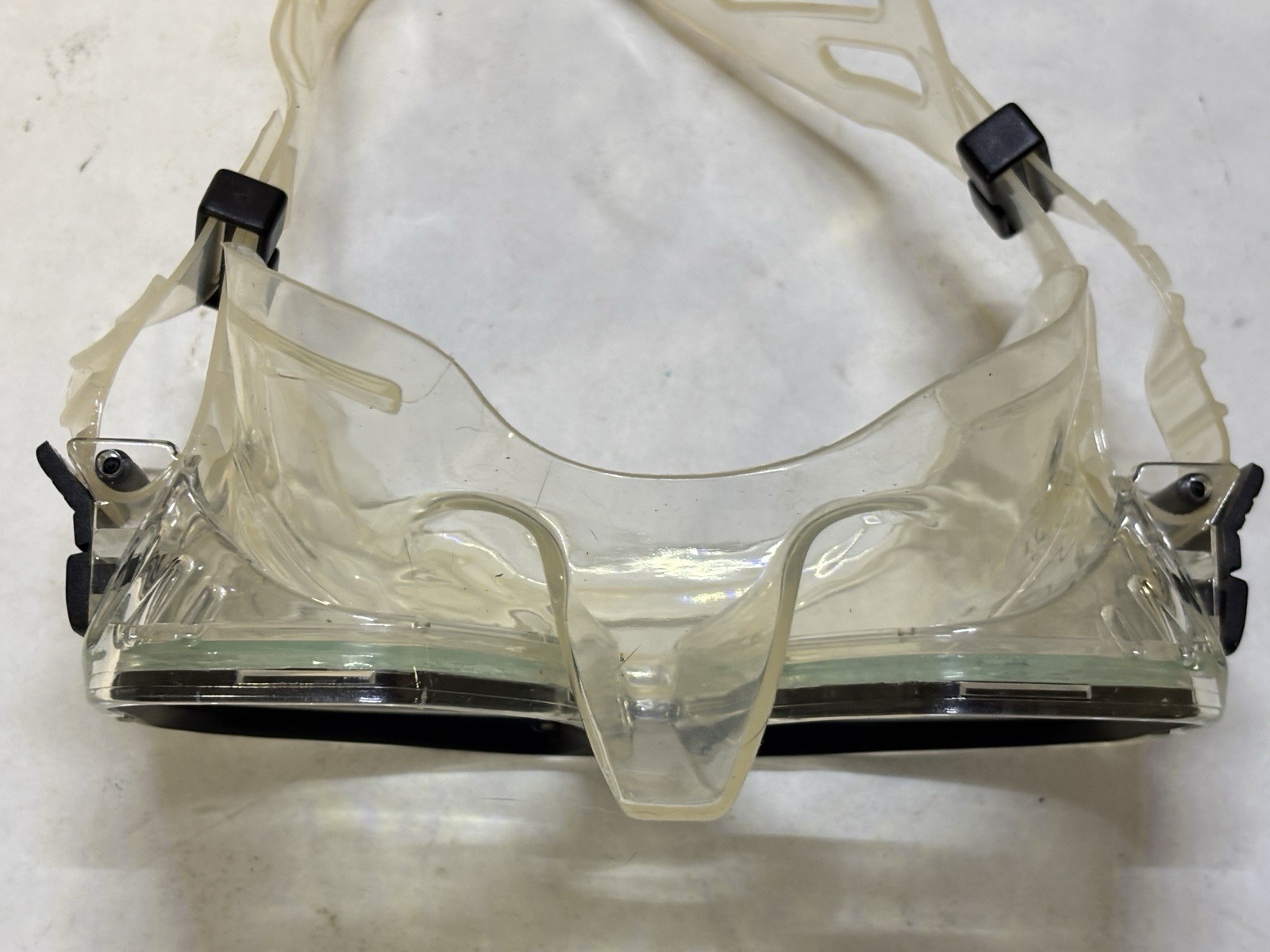 Oceanways Tempered Lenses SuperView Snorkel Goggles with Snorkel Made in Italy
