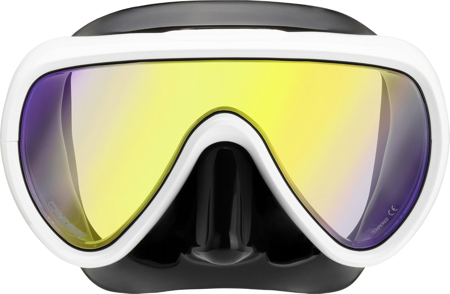 Cressi Compact Mono-Lens Diving Mask for Narrow Faces with UV420 Coated Lens for